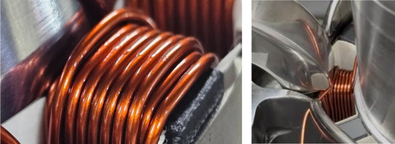 无刷直流电机定子线圈导线完美对齐